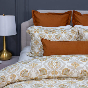 ALT_Funda de duvet estampado de algodón y lino, estilo hotel 5 estrellas