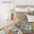 Duvet Cover Cover Angelica Luxury de algodón sobre cama, textura suave y acabado premium
