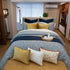 Duvet cover Luxury de algodón Classic Tweed, tono navy y textura sofisticada