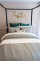 Detalle de la tela Lyocell en duvet cover, fibra natural con brillo sutil y tacto sedoso