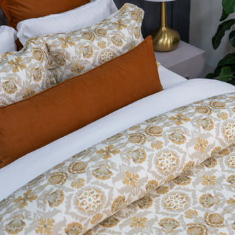 ALT_Funda de duvet estampado de algodón y lino, estilo hotel 5 estrellas
