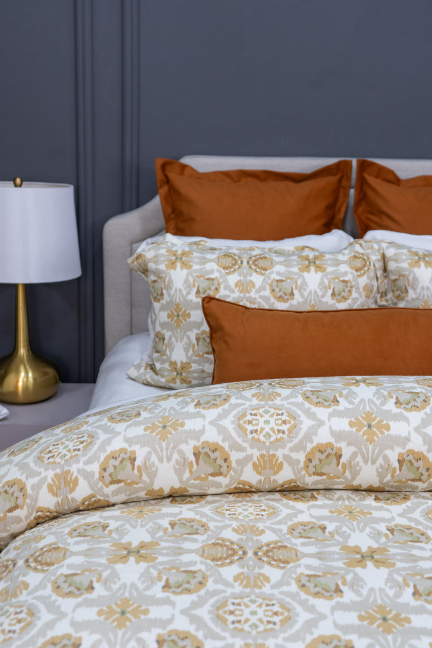 ALT_Funda de duvet estampado de algodón y lino, estilo hotel 5 estrellas