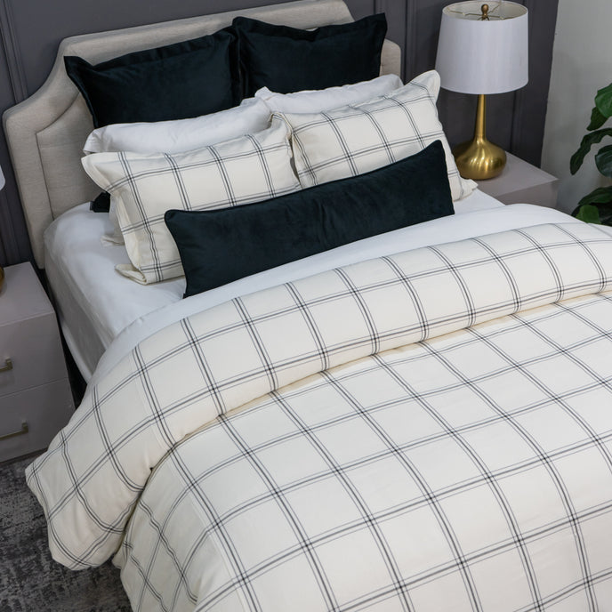 ALT_Funda de duvet estampado de algodón, estilo hotel 5 estrellas