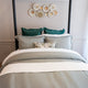 Detalle de la tela Lyocell en duvet cover, fibra natural con brillo sutil y tacto sedoso