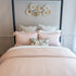 Detalle de la tela Lyocell en duvet cover, fibra natural con brillo sutil y tacto sedoso