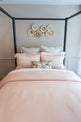 Detalle de la tela Lyocell en duvet cover, fibra natural con brillo sutil y tacto sedoso
