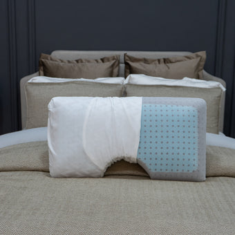 Almohada ergonómica CarbonCool® para hombros, frescura avanzada y soporte cervical